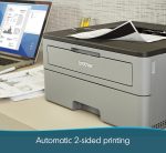 Brother Compact Monochrome Laser Printer, HL-L2350DW, Wireless Printing, Duplex Two-Sided Printing, Refresh Subscription and Dash Replenishment Ready - Image 3